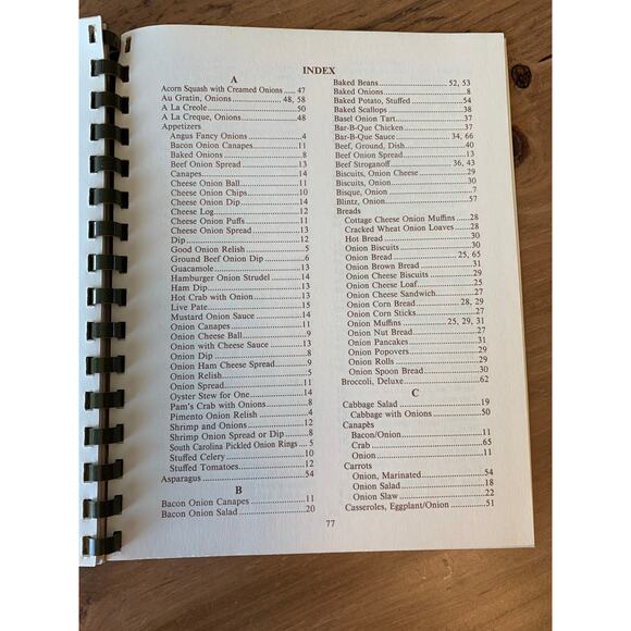 Vtg The Original Vidalia Onion Cookbook 1981 Vidalia Georgia Chamber HTF - Picture 9 of 11